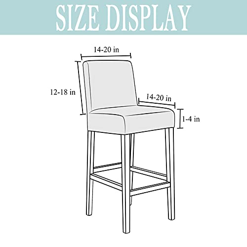 Feleniw Set Of 2 Stretch Crushed Velvet Bar Stool Cover Pub Counter Stool Chair Cover Slipcovers Swivel Dining Chair Cover Protector With Back For Cafe Kitchen (Gold, Set Of 2) #TOP5