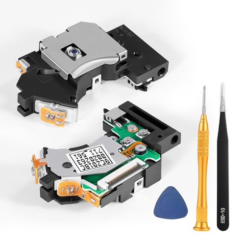 TECTINTER PVR-802W Laser Lens for PS2 Slim Laser Replacement Parts with Repair Tools, Compatible with PS2 Slim 70000 90000 Series Console Repair Part Replacement