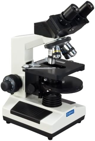 OMAX Compound Binocular Microscope with Phase Contrast Kit and USB Camera 40X-1000X