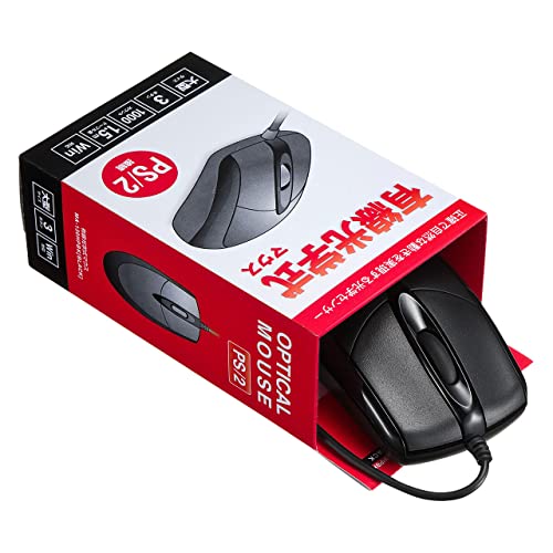 Sanwa Supply Ma-130Hpbk Ps/2 Wired Optical Mouse, Black #TOP3