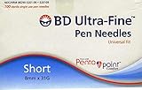30 BD Short Pen Needles 8mm for Flex Pens
