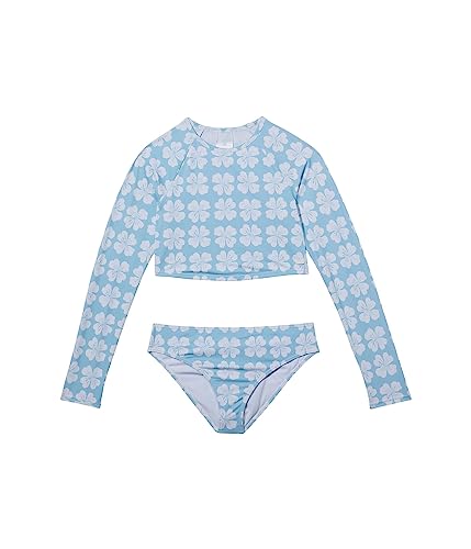 Image of Roxy Girls' Vacation Memories Cropped Long Sleeve Rashguard