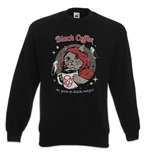 Urban Backwoods Black Coffee Magic Sweatshirt Pullover Sweater Black Size S