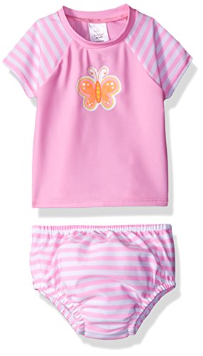 Sea Me Swim Baby Summer Fun Rash Guard Set with Built in Swim Diaper