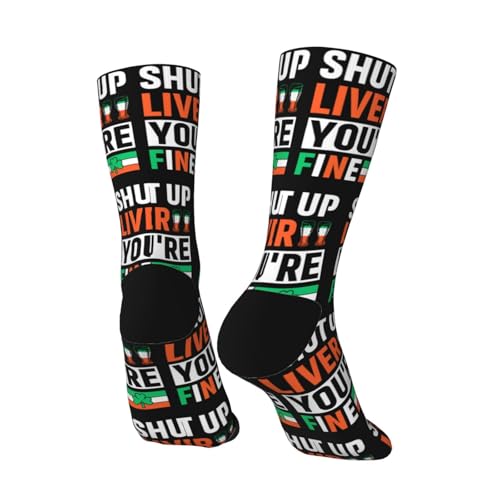 Shut Up Liver You're Fine Socks For Men Women Outdoor Sports Running Hiking Wicking Crew Socks4