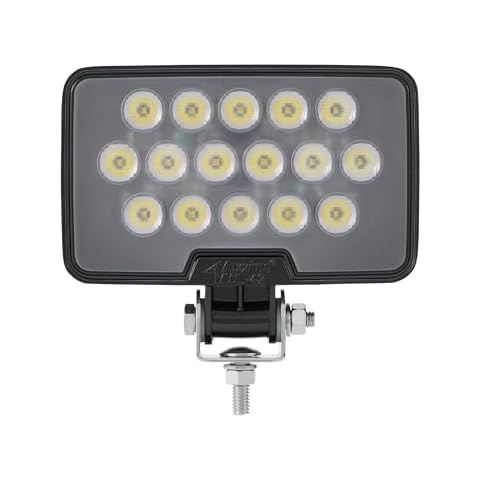 Maxxima MWL-42 Rectangular 16 LED Black Work Light, 2100 Lumens, 1 Pack Cover
