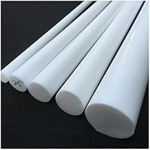 1 قطعة من قضبان PTFE بقطر 6 مم - 50 مم،قضبان بولي تيترا فلورو إيثيلين بيضاء 80 مم/100 مم/200 مم/300 مم، قضيب بلاستيكي PTFE DIY مقاس 5x300 مم
