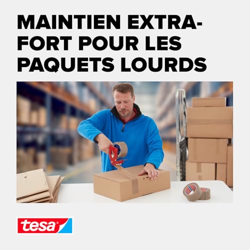 tesapack Ultra STRONG 6 x 66 x 50 mm ruban adhésif PVC pour emballage renforcé - vue 6