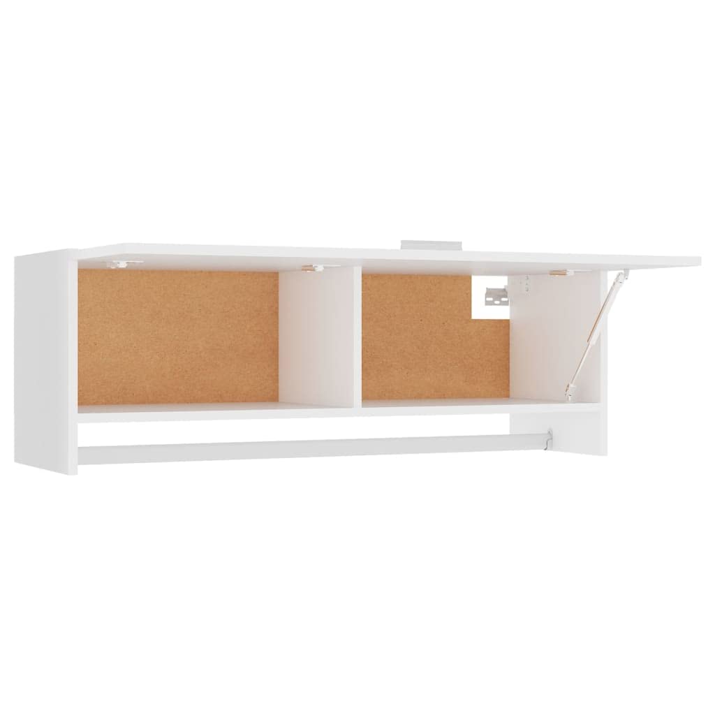 Generico Armadio Bianco 100x32,5x35 cm in Legno Multistrato,Mobili,Armadietti e portaoggetti,Armadi,Bianco,15.44 kg,808233