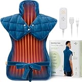 Heating Pad for Neck Shoulders and Back Pain Relief, Birthday Christmas Gifts for Women Men Mom Dad, Large Weighted Electric Neck Shoulders and Back Heat Pad, 6 Heat Settings Auto-Off, UL Certified