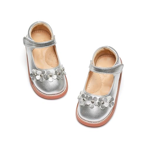 Image of Flaryzone Toddler Little Girl Mary Jane School Uniform Oxfords Flat Dress Shoes