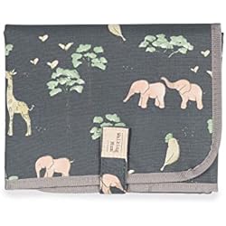 Walking Mum. Cambiador de Bebé Baobab. Diseño portátil y plegable. Fácil de guardar en el bolso maternal. Color Antracita. Medidas 18X27X4 cm.