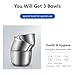 Joydeem JD-376B Electric Food Processor,Meat Grinder with Garlic Peeler,Vegetable Fruit Chopper with 3 Stainless Steel Bowls,Blue