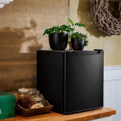 Bakaji Frigo Bar Mini Frigorifero 4 Scomparti Capacita' 46 Lt Hotel Casa Ufficio Studio Campeggio Dimensione Compatto 47X44X49Cm Colore Nero, Silenzioso (Nero) - 3