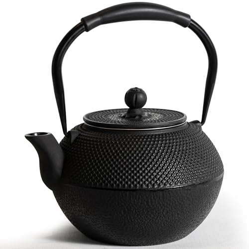 GUANGHEIRON Black Cast Iron Teapot