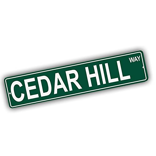 Brotherhood Aluminum Street Sign for Cedar Hill - Massachusetts Wall Decor
