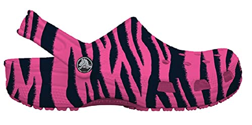 Image of Crocs Women's and Men's Classic Lined Animal Print Clog | Fuzzy Slippers