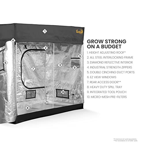 Gorilla Grow Tent Lite Line 2X4 And 1 Foot Extension Kit Bundle #TOP3