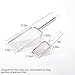 Colcoat Stainless Steel Hamster Sand Scoop Set, 1mm Fine Mesh & Standard Scoop Combo, Small Pet Sand Bath Cleaner for Hamsters, Gerbils, Mice, Reptiles, Easy Sifting for Fine Sand