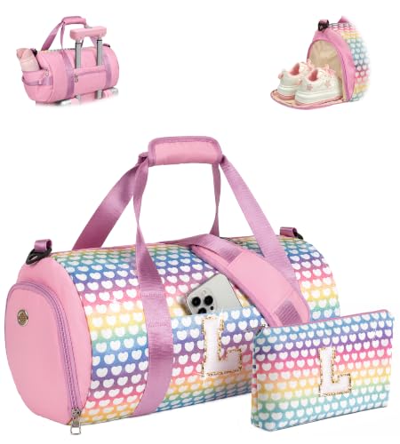 Vogewood Teenager Girl Gift Ideas-Kids Travel Duffle Bag with Makeup Pouch