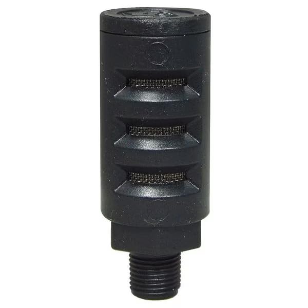 Silencer Muffler, 1/8 In MNPT, 11/16 Hex 1EJV9-A