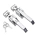 Zinc Alloy Vacuum Tight Closing Handle for Refrigerated Storage Industry Heavy Hinge for Refrigerated Garage Door Hinge 1Pcs(with Lock Cylinder)