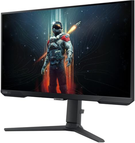 Image of Samsung 27 inch Odyssey G4 Series IPS LED Gaming Monitor, Nvidia G-Sync, 240Hz, 1ms, Ultrawide, AMD FreeSync Premium, HDMI, Black, with GSF HDMI Cable