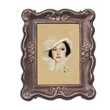 PARAFAYER Vintage Mini Picture Frame 2.5x3.5 Inch,Antique Ornate Photo Frame With Floral Relief,Wall