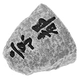 Zynphancer 京都の石碑 ミニチュア庭園装飾 樹脂 黒色 屋外用