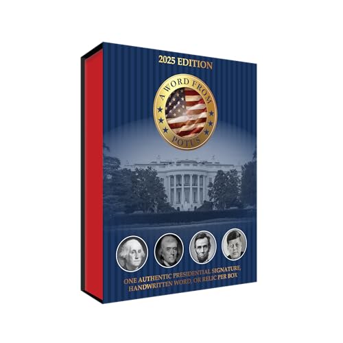 2025 A Word from The President POTUS Trading Card Box 1 Autograph or 1 Relic Per Box (Bush, Clinton, Donald Trump, Joe Biden, Obama)