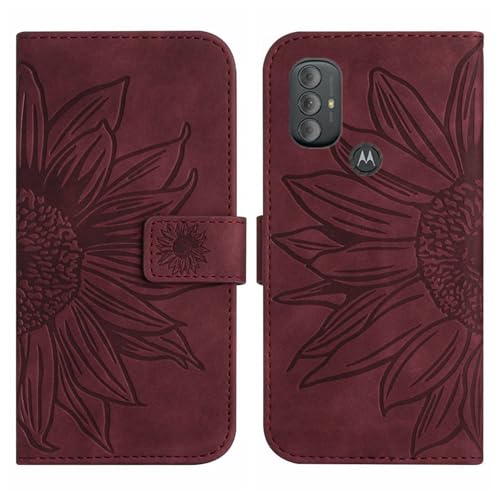 Rfvzubemok Compatible with Lenovo K13 Pro 4G Cover,Compatible with Lenovo K13 Note 4G Flip Kickstand Card Slots Magnetic Closure Phone Case Brown