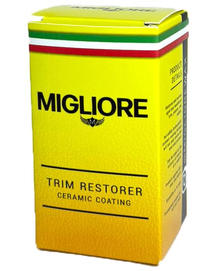 Migliore Back to Black Ceramic Trim Restorer: Long Term Protectant Kit to Restore Interior or Exterior Trim