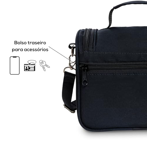 Bolsa Lancheira Térmica Impermeável, PGH, Modelo COMPACT MINI - Capacidade de 4 Litros (Preto)