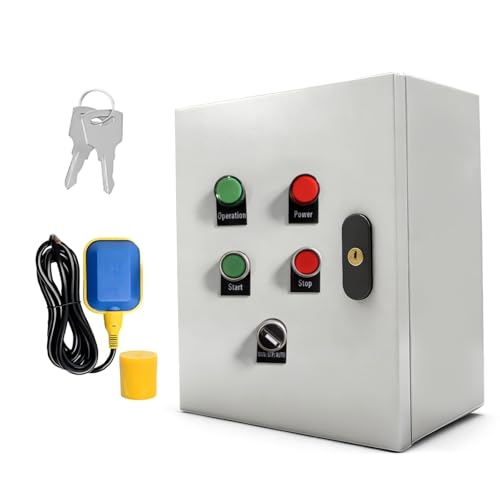 Adjustable 0.65~6.5 HP Well Pump Control Box, 240V, 4-Wire, Three-Phase