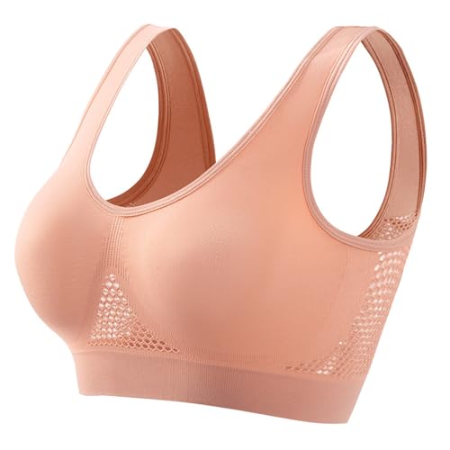 Set of 3 Women's Sports Bras Strong Support Lingerie Padded Bra 2025 Sale Comfortable Push Up Classic Seamless Underwire Bra for Sport Yoga, M-Multi-Coloured, 4XL