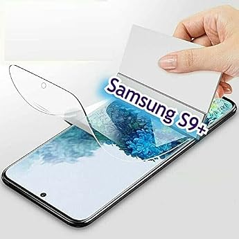 Gorilla Screen Protector for Samsung Galaxy S9+ S9 Plus [Pack of 2] Nano-Tech Clear Film 100% Fingerprint Sensor Screen Protector Tempered Protection TPU