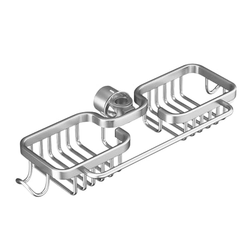 Kitchen Sink Faucet Organizer,Sponge Holder Organizer Sink Drain Holder Over Faucet with Hook for 0.7-1.1inch Round Water Pipe by DONGKER - Used condition - US$22.56