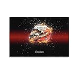 SECOLI Kimi Raikkonen Formula Racing Driver Helm Kunst 