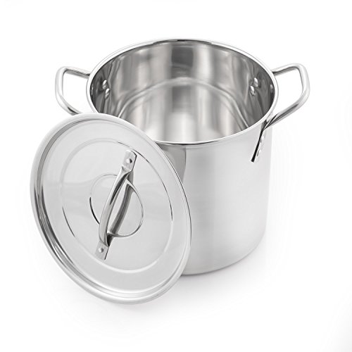 Mcsunley Medium Stainless Steel Prep N Cook Stockpot, 6 Quart, Silver #TOP1