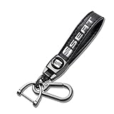 SANJSJHXJ Leder Auto Schlüsselanhänger für Seat Ibiza LEON CUPRA FR Arona Ateca Tarraco, Retro Sport Schlüsselan Hänger für Mann und Frau (Schwarz)