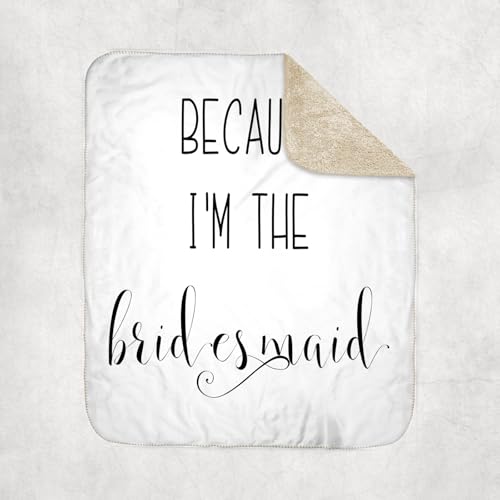 Bridesmaid Proposal Sherpa-Lined Blanket