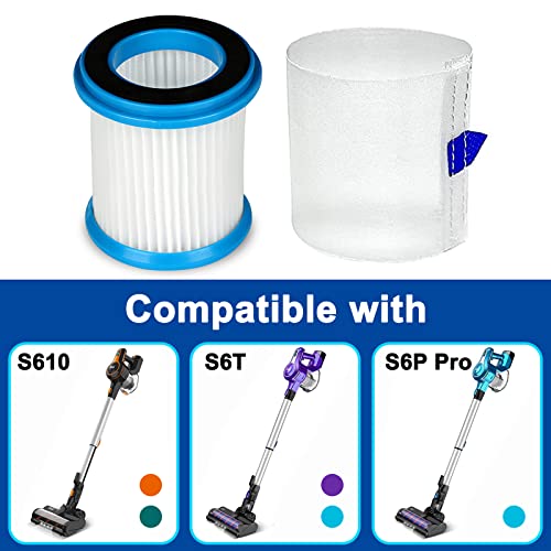 INSE Original HEPA Filter, Upgraded HighEfficiency Replacement 4Pcs