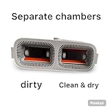 MYHOMiE Premium Flat Mop and Bucket Set - Separates Clean & Dirty Water - Compact & Lightweight - 2 Chamber Floor Cleaning System - 360 Rotating Head - 3 Microfibre Reusable Mop Pads Included - Image 5