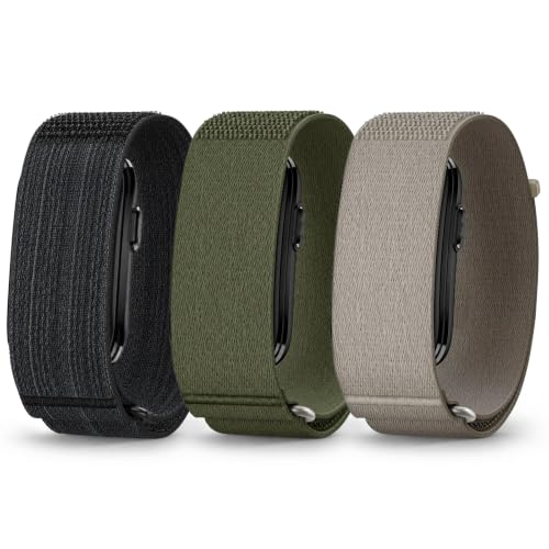 Garmin CIRQA�X�}�[�g�o���h�Ή��̃i�C�����o���h3�{�p�b�N�B | �ʋC���̂��钲�߉\�Ȗʃt�@�X�i�[�����p���X�g�X�g���b�v�BCIRQA�g���b�J�[�A�����Y�A���f�B�[�X�p�B