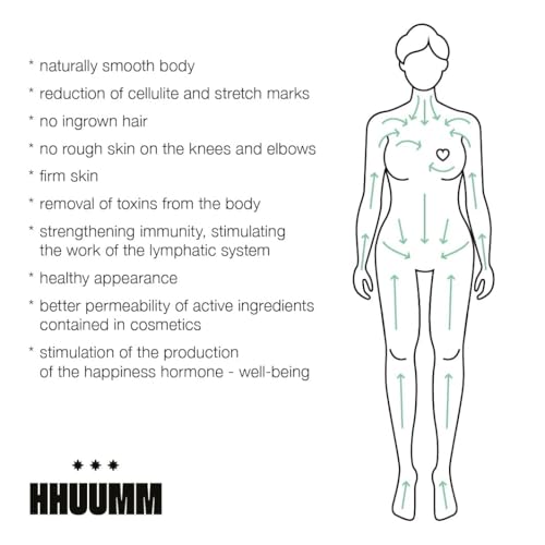 Hhuumm Spazzola Per Massaggio L8,5 X H4 X L13 Cm, Setole Morbide, Con Cinturino Da Polso In Cotone, Corpo Spazzola Asciutta, Spazzola Anticellulite, Peeling - 7