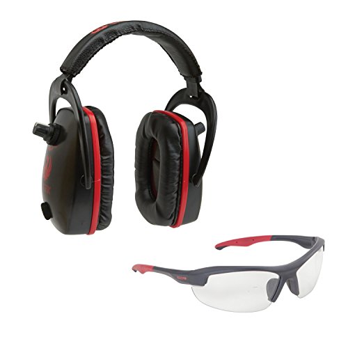Allen Company 27865 Ruger Conix Ballistic Muff & Glasses Combo, Black/Red