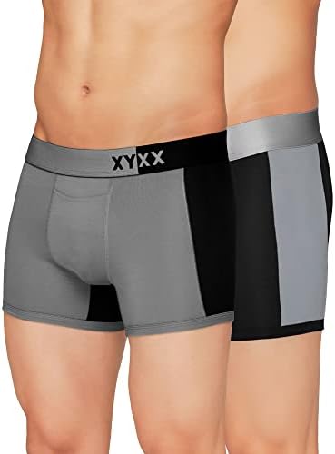 XYXX Men's Cloudsoft Micromodal Trunks|Snug Fit, 4-Way Stretch, Soft No-Marks Waistband|Underwear for Men Combo (Pack of 2)