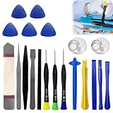 ikBrtaiay 20 pezzi Spudger, strumenti di apertura per display curvi, 0,1 mm, in metallo e plastica, antistatici, strumenti di riparazione durevoli per cellulare, laptop, elettronica