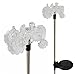 Clear Acrylic Tractor Solar Yard Stick Color Change Lights