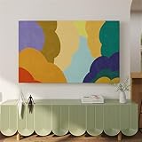 Treer TV Abdeckung Staubschutzhülle, Hülle Bezug für Fernsehen Schutzhülle Universal Fernseher Hülle Elastisch Staubschutz für 42-100 Zoll TV/PC-Bildschirme (55-60 Zoll,Regenbogen)